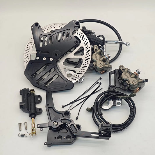 Surron light bee ultra bee brake conversion with hand brake and foot brake